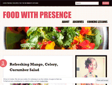 Tablet Screenshot of foodwithpresence.com